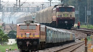 WAP-1 CLASSIC Locomotive Hauling Freight and PARCEL Express Trains | Indian Railways