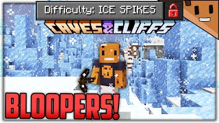Can You Beat 1.17 Minecraft in an ICE SPIKES Only World? (BLOOPERS)