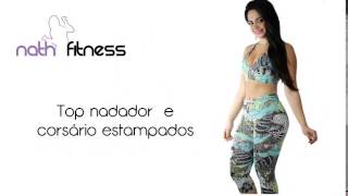 Nath Fitness - Moda Na Web | Top nadador e corsário estampados