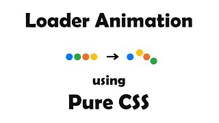 CSS Loading Animation - pure CSS | HTML, CSS, JavaScript Tutorials