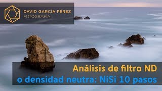 Análisis filtro NiSi ND (densidad neutra) de 10 pasos