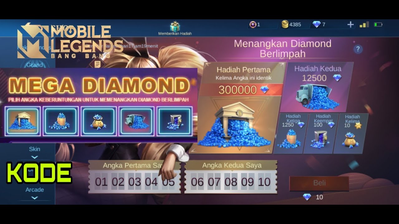 Cara Mendapatkan Diamond Gratis | Mobile Legend - YouTube