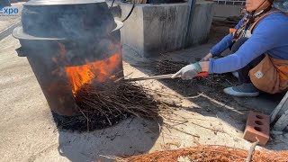 Traditional Korean Rice Grain Syrup Manufacturing Process Vegan Food _ ROAExpo