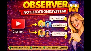 Observer Pattern Explained 🔥 | How Notifications Actually Work!