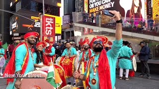 Diwali Times Square Dhol Tasha Beats Light Up NYC October 29 2024 (part 1 of 3)