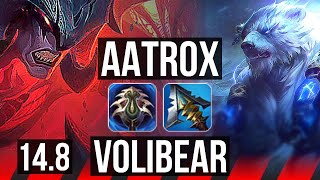 AATROX vs VOLIBEAR (TOP) | 10/1/5, 7 solo kills, 1300+ games, Legendary | EUW Master | 14.8