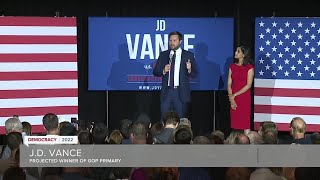 Ohio Senate candidate JD Vance thanks Trump for support after win