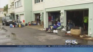 Pensacola Beach Residents Experience Flooding During Hurricane Nate