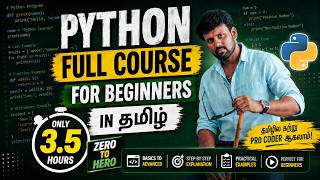 🔥 Python Full Course for Beginners in Tamil | Learn Python Programming Tutorial in Just 3.5 Hours! 🚀