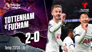 Highlights & Goles: Tottenham v. Fulham 2-0 | Premier League | Telemundo Deportes