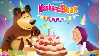 Masha and The Bear l Masha and The Bear Birthday 🎂 🥳  l Masha Bear cut a Cake 🎂 Animation Cartoon