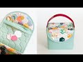 How to sew a Hexie Box Bag | Hexagon Sewing Case | Cube Bag DIY  | Stylish Cosmetic Bag