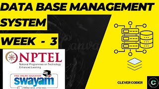 NPTEL Data Base Management System Week 3 Assignment 3 Answers Solution Quiz |