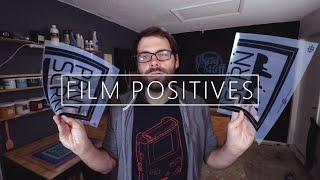 Small Inkjet Printer Hacks For Screen Printing Film Positives /// Big Graphics With Only 8.5x11 Film