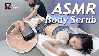 ASMR🧼Cheap but Amazing Korean Body Scrub | Deep Relaxation