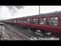 lner b1 61306 mayflower erupts through clapham junction on the cathedrals express 14 02 15