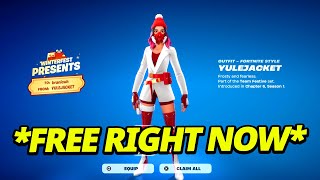 How to *ACTUALLY* Get The YULEJACKET Skin FOR FREE in Fortnite Winterfest Presents