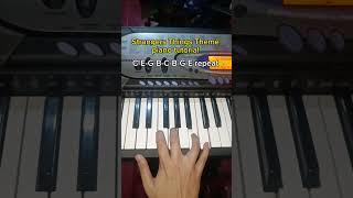 Stranger Things Main Theme easy piano tutorial!