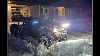 Can-Am 6x6 450 plowing