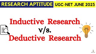 Inductive V S Deductive Research Research Aptitude Ugc Net Exam