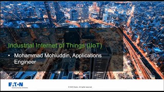 Industrial Internet of Things (IIoT)