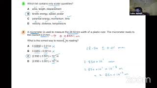 AS level Physics 9702 Oct/Nov 2019 Paper 12 Past Paper Solution