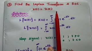 01 - Problems in Laplace Transform - ROC - Signals and Systems in Tamil - EC3354 - EC8352