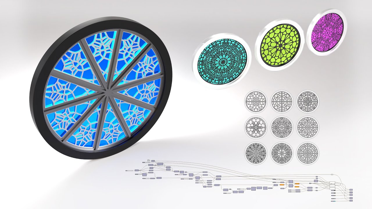 Grasshopper For Rhino 7 3d Window Pattern Array Youtube