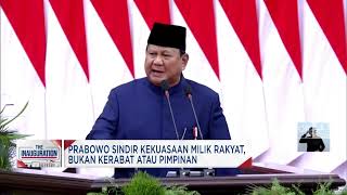 Prabowo Sindir Soal Kekuasaan, Milik Rakyat Bukan Kerabat