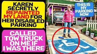 Karen Repainted My Land for Her handicapped Parking Space! I Am Owner of Land r/MaliciousCompliance