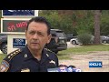 live hcso gives update after person shot to death outside a huffman church