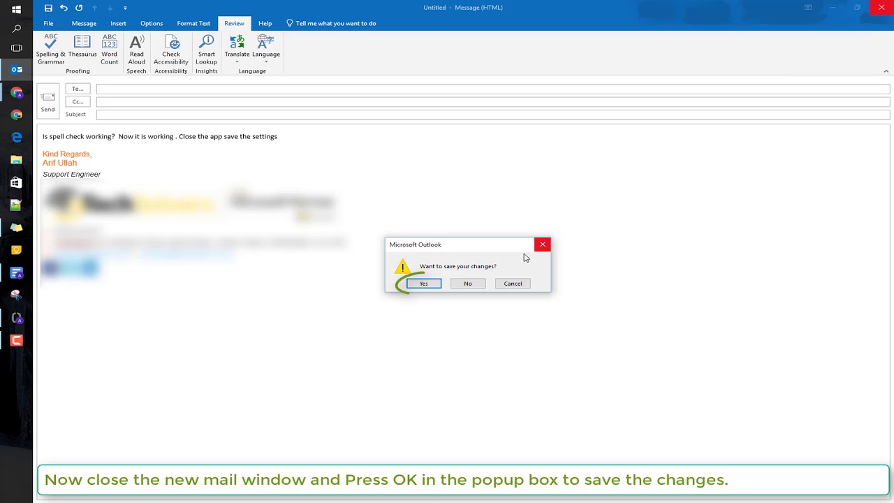 How To Fix Spell Check Not Working In Outlook 365 - YouTube