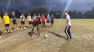 iShowSpeed 200 IQ Football Play 😂