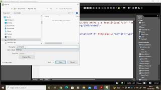 how to save PHP file using web expression