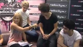 Harry explaining his tattoo + Liam pushing Niall.