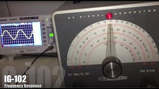 Heathkit Repair - RF Signal Generator IG-102   SUP - 1 Frequency Response