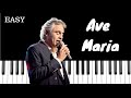 Ave Maria - Franz Schubert (ft Andrea Bocelli) | EASY Piano Tutorial