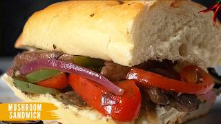 Mushroom sandwich recipe | dinner recipes vegetarian | Portobello mushroom recipes