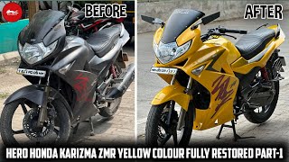 Hero Honda Karizma ZMR Yellow Colour Fully Restored Part-1 (KARRY4EVER)