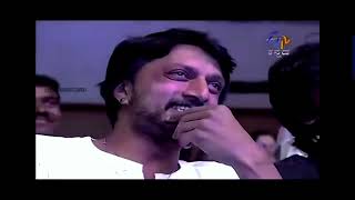 Chikkanna and Anushree fun moment | kiccha reaction 😅#trending #kannada #upadyaksha