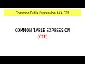 SQL Common Table Expression AKA CTE Explained Easily.