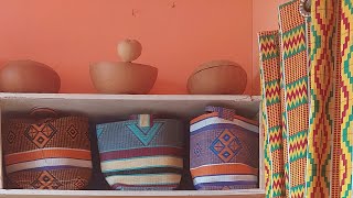 Using African Market Bags In Your Afrocentric Home | African American Living In Ghana