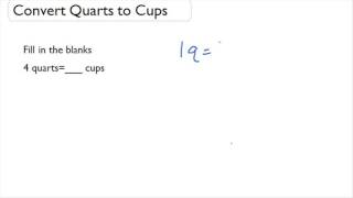 Convert Quarts To Cups