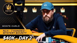 Triton Poker Series Monte-Carlo 2023 - Event #8 $40K NLH 7-Handed (MYSTERY BOUNTY) - Day 2