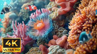 Serenity in Coral Depths: A Peaceful Meditation Journey LIVE 4K