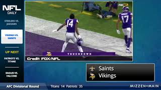 Stefon Diggs' Game Winning TD Catch From Case Keenum - Highlights
