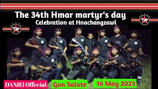 Hmar Martyr's Day Celebration 2023 Gun Salute///(at Hnachangzawl village.)