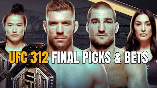 UFC 312 FINAL PREVIEW POST WEIGH-INS | PARLAYS