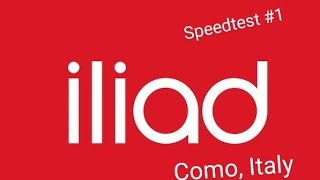 Iliad  IT 4g+, speedtest.