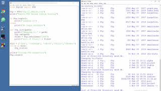 Public FTP Server Directory Listing - Python